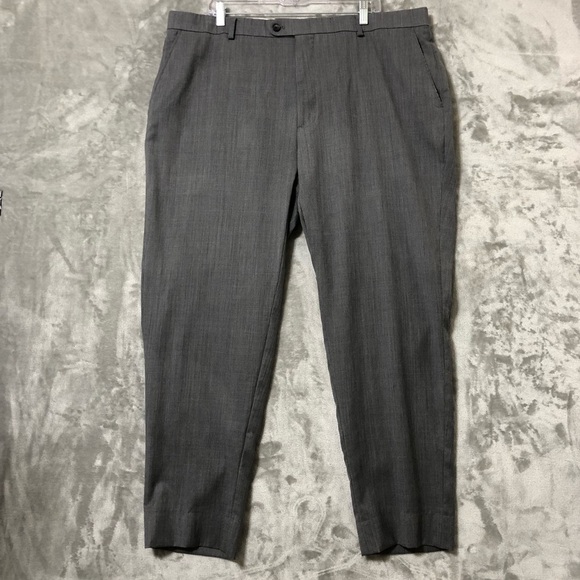Joseph Joe Abboud Men Dress Pants Size 42 100% Wool Dark Gray Formal - Picture 1 of 14